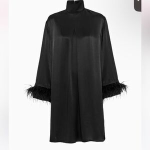 Sleeper Party Shirt Dress with Detachable Feathers NWT XS